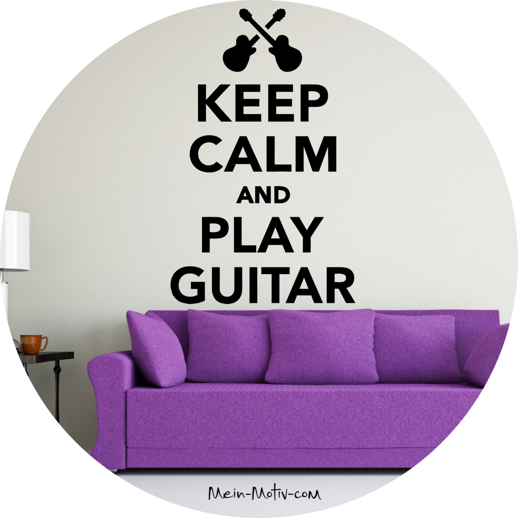 Wandtattoo 37015 Keep calm and play Guitar